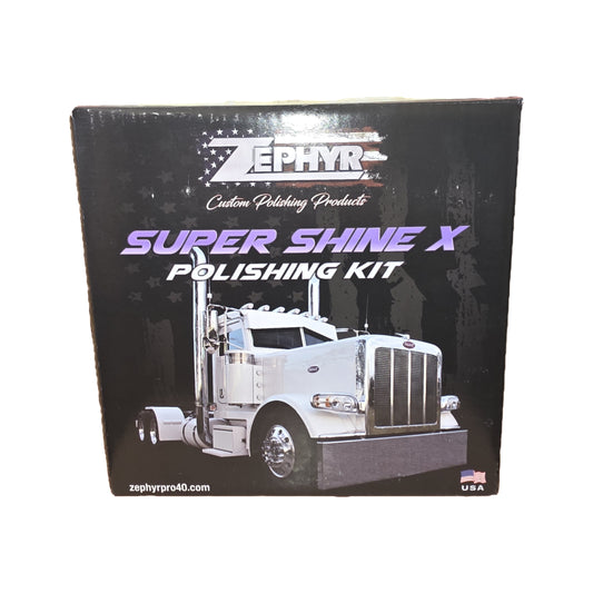 Zephyr Super Shine X Pulēšanas komplekts (Alumīnijam & Hromam)