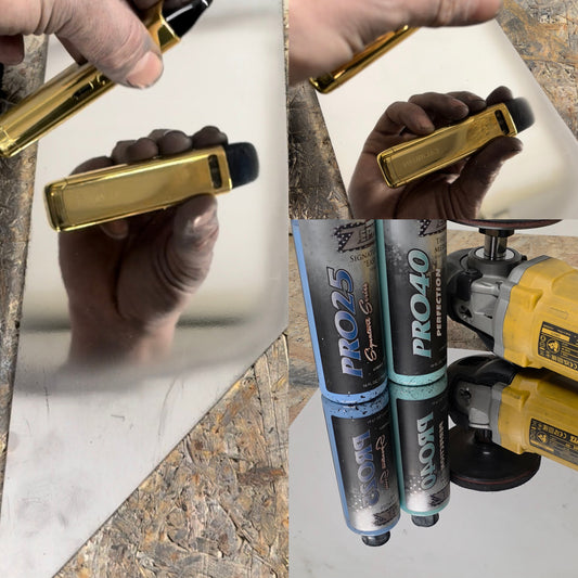 Profesionāls metāla pulēšanas komplekts alumīnija pulēsanai, nerūsējošā tērauda pulēšanai.